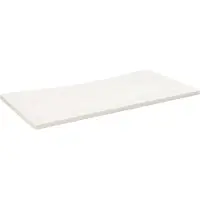 vidaXL Bureaublad 110x55x2,5 cm massief grenenhout wit