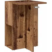 vidaXL Bijzettafel Oudhout 35 x 40 x 55 cm Bewerkt hout