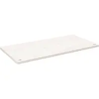 vidaXL Bureaublad 100x60x2,5 cm massief grenenhout wit