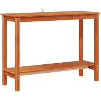 vidaXL Wandtafel Waskleur Bruin 110 x 40 x 80 cm Massief grenenhout