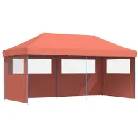 vidaXL Partytent Terracotta 292 x 580 x 315 cm Oxford Stof
