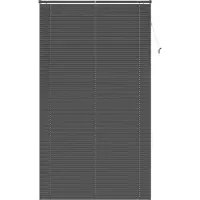 vidaXL Venetiaanse jaloezie Zilvergrijs 213 x 110 cm 25 mm PVC