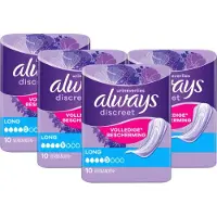 Always Discreet Verband Voor Urineverlies Dames Long 10 Verbanden - 4 x 10 stuks