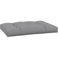 vidaXL Palletkussen 120x80x12 cm stof grijs