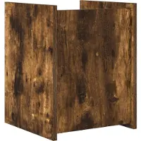 vidaXL Tijdschriftenrek Rook Eiken 35 x 35 x 45 cm Bewerkt hout