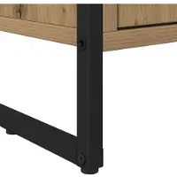 vidaXL Hoge Kasten Ambachtelijk Eiken 79 x 36 x 200 cm Bewerkt hout