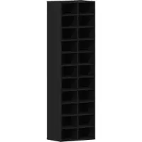 vidaXL Schoenenkast 54x34x183 cm spaanplaat zwart eikenkleurig