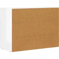vidaXL Dressoir ELST, hoogglanz wit, 80,5 x 35 x 59 cm, houtvezel
