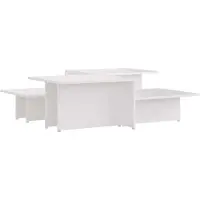 vidaXL Salontafels 2 st 111,5x50x33 cm bewerkt hout wit