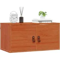 vidaXL Wandkast 2 st Wasbruin 60 x 30 x 30 cm Massief grenenhout