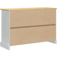 vidaXL Opbergkisten CORONA Wit 112 x 40 x 75 cm Massief grenenhout