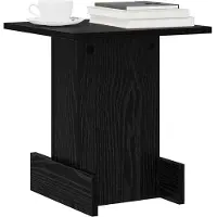 vidaXL Bijzettafel Zwart Eiken 35,5 x 35 x 40 cm Bewerkt hout
