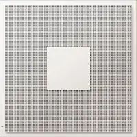 Econox Geperforeerd plafondrooster voor toe- en afvoer 595x595 mm – 125 mm – RAL 9010