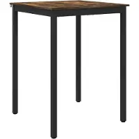 vidaXL Staande Bartafel Bewerkt hout Vierkant