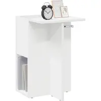 vidaXL Bijzettafel Wit 35 x 40 x 55 cm Bewerkt hout