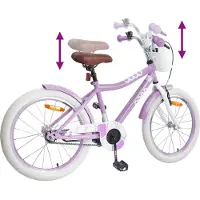 vidaXL Kinderfiets 18 Inch voor 5-7 jaar oud Paars