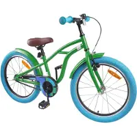 vidaXL Kinderfiets 18 Inch voor 5-7 jaar oud Groen