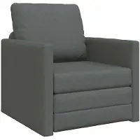 vidaXL Slaapbank vloermodel 2-in-1 112x174x55 cm stof donkergrijs