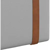 vidaXL Hangend hoofdbord Wolkgrijs Antiek PU