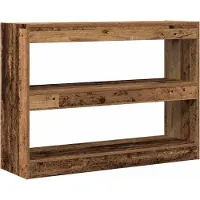 vidaXL Boekenkast 2-laags 100 x 30 x 72 cm Bewerkt hout Oud hout