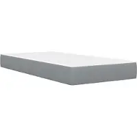 vidaXL Bedframe met matras Lichtgrijs 80x 200 cm Polyester