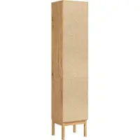vidaXL Badkamer Hoge Kast met plank FLORO Wasbruin 35 x 30 x 160 cm