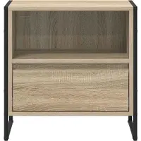 vidaXL Nachtkastje Sonoma 50 x 39,5 x 50 cm Bewerkt hout