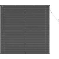 vidaXL Venetiaanse jaloezie Zilvergrijs 150 x 140 cm 25 mm PVC