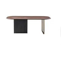 AEA Designer Esszimmergarnitur Moderne Braune Stühle Holz Esstisch 5tlg Set