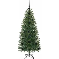 vidaXL Kunstkerstboom Groen 120 cm PE en PVC