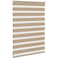 vidaXL Zebra Blind 105x100 cm stofbreedte 100,9 cm polyester zandbruin