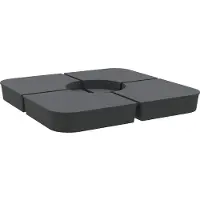 vidaXL 4-delige Set parasolvoeten voor kruisvoet parasol 100 kg PP