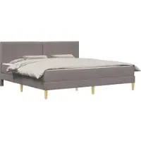 vidaXL Bedframe Taupe 180 x 200 cm Polyester