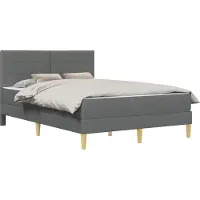 vidaXL Bedframe 120 x 200 cm Donkergrijs