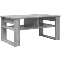 vidaXL Salontafel Grijs Sonoma 96 x 54 x 44 cm Bewerkt hout