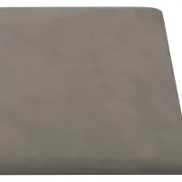 vidaXL Wand Hoofdbord 12 st Lichtgrijs Fluweel