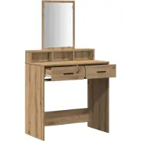 vidaXL Kaptafel Artisan Eiken 79 x 41 x 140 cm Bewerkt hout