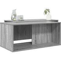vidaXL Koffietafel Set 2 st Grijs Sonoma 90 x 48 x 40 cm Bewerkt hout