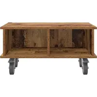 vidaXL TV Stand 68,5 x 35 x 35 cm Oudhout Bewerkt hout