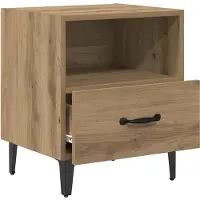 vidaXL Nachtkastje 2 st Artisan Eiken 40 x 35 x 47,5 cm Bewerkt hout