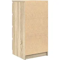 vidaXL Dressoir 37,5x35x76cm bewerkt hout sonoma eikenkleurig