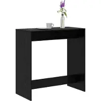vidaXL Bartafel 102 x 50 x 103,5 cm Bewerkt hout Zwart Eiken
