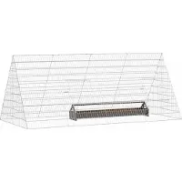vidaXL Kippenhok zilver 215 x 100 x 85 cm Gegalvaniseerd staal