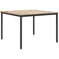 vidaXL Eettafel Naturel 110 x 110 x 75 cm Massief grenenhout