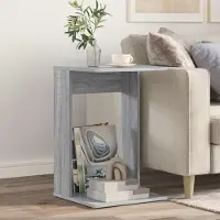 vidaXL Bijzettafel Grijs Sonoma 40 x 38 x 62,5 cm Bewerkt hout