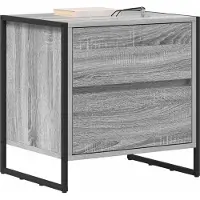 vidaXL Nachtkastje Grijs Sonoma 50 x 39.5 x 50 cm Bewerkt hout