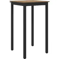 vidaXL Staande Bartafel Bewerkt hout Vierkant