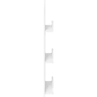 vidaXL Tijdschriftenrek met plank Wit 43 x 11 x 102 cm Bewerkt hout