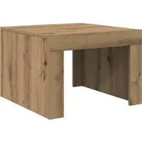 vidaXL Salontafel Artisan Eiken 50 x 50 x 35 cm Bewerkt hout
