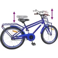 vidaXL Kinderfiets 20 Inch voor 6-11 jaar oud Donkerblauw